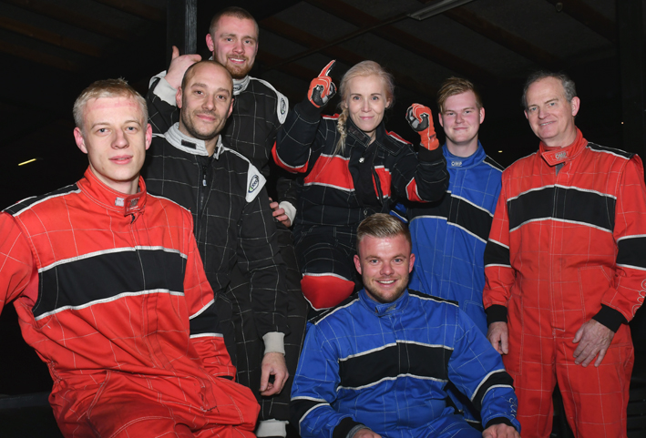Forud for weekendens rallyfinale har GM Motorsport med Marco Gersager og Jeannette Kvick i centrum varmet op med teambuilding på en lokal gokart-bane
(Foto: MD/autoMOTIV - specialpress@gmail.com)